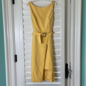 White House Black Market Soft Yellow Dress